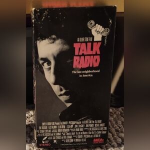 TALK RADIO VHS Movie Oliver Stone 1989 Eric Bogosian Alec Baldwin Ellen Greene